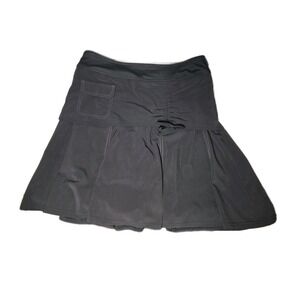 Athleta Black Pleated Skirt Skort with Pocket Tennis Golf Workout Womens Size 8T